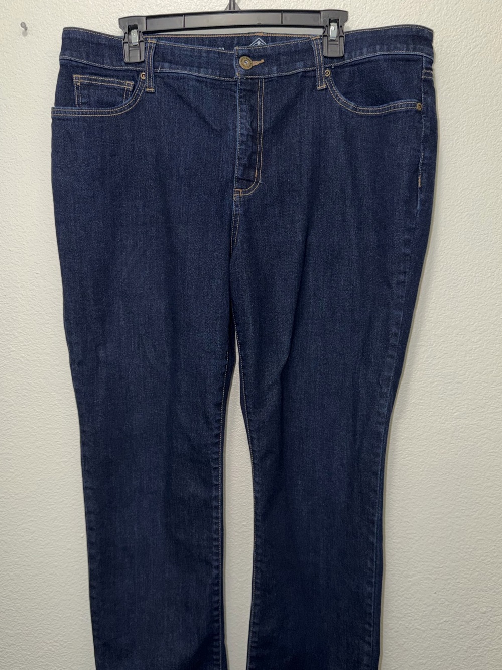 St John's Bay dark denim, straight leg, woman's size 18L